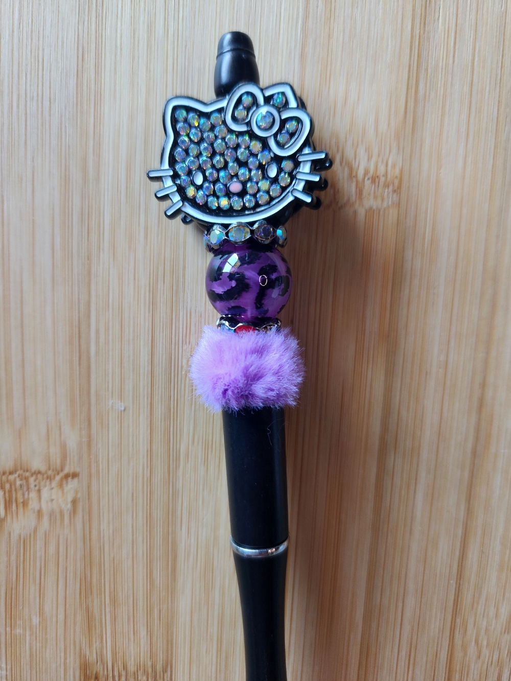 Hello Kitty Style Purple Pom-Pom Pen